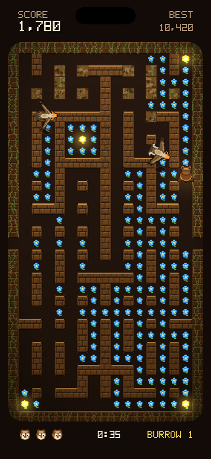 A sealed room with a gold bloom inside it